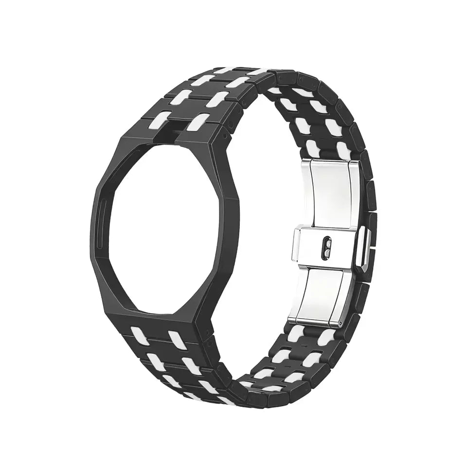 AP x Swatch Royal Pop Bioceramic Strap Black and White